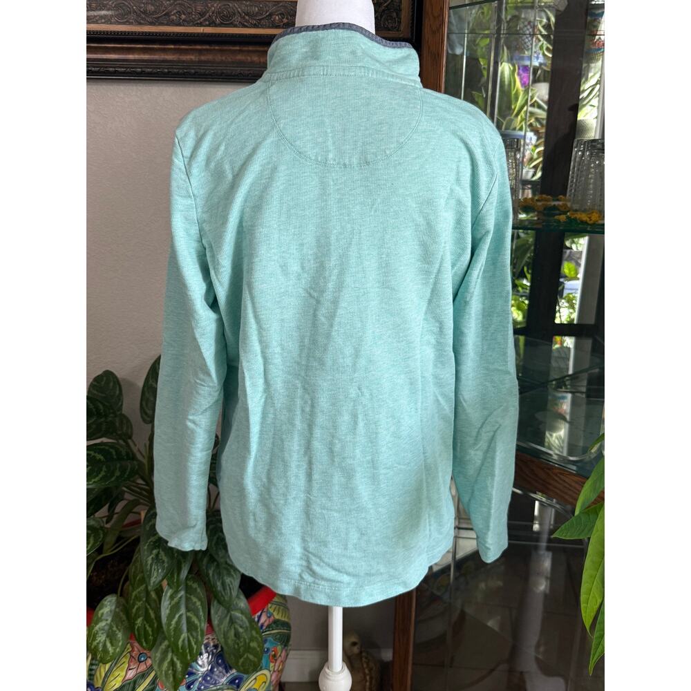 Llbean Mint Green Button Pullover - image 3